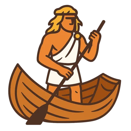 Ilustración mitológica de Hermes